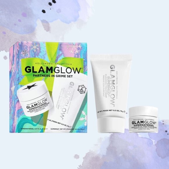 Glamglow Partners In Grime Set - Supernud Mask & Superwatergel Moisturizer - Picture 2 of 7